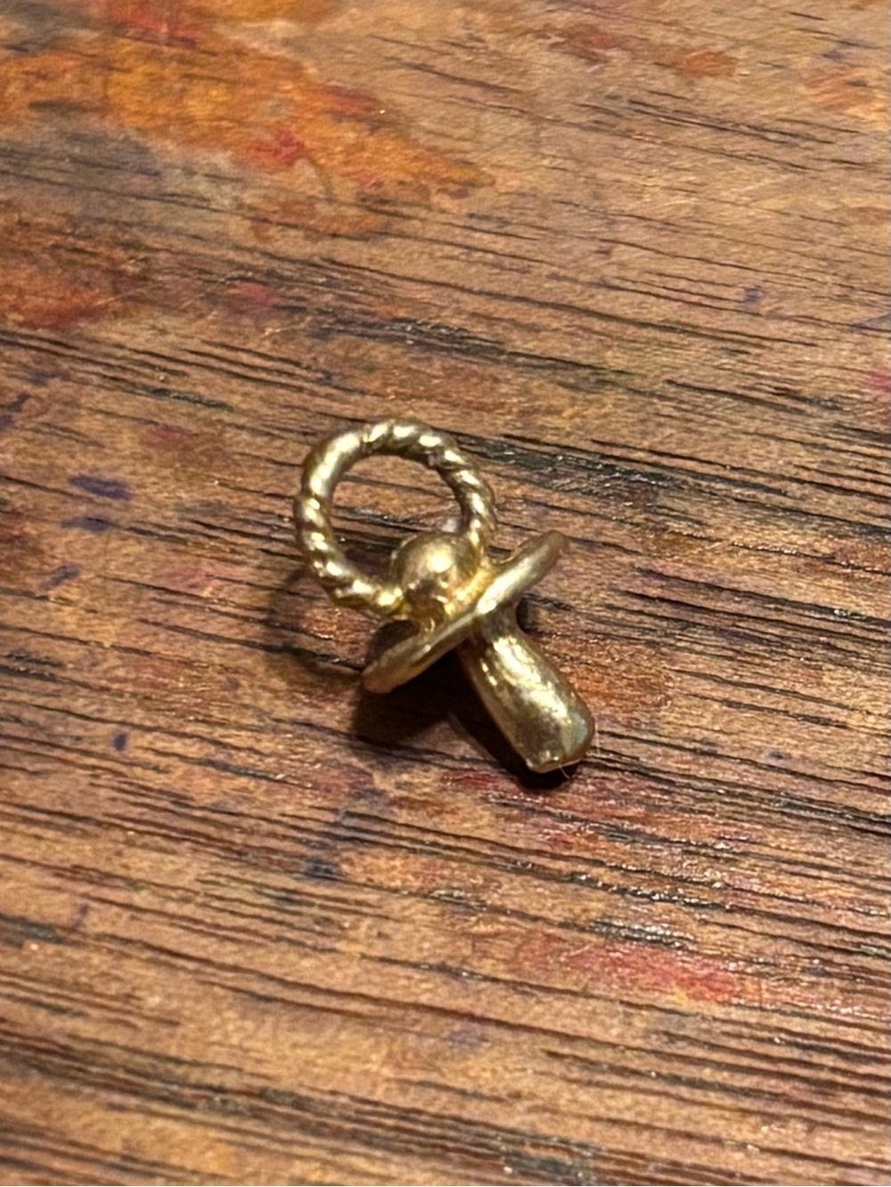10k Gold Pacifier Pendant Charm - Women Jewelry